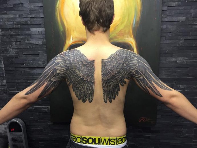 609 Wings Tattoo Design Stock Photos, High-Res Pictures, and Images - Getty  Images