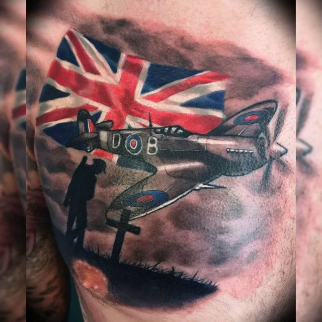 208/209 Tattoo - WW2. I guess one more sitting for the outside of this one.  Sleeves with a strong story and meaning are the best 😁 | Facebook