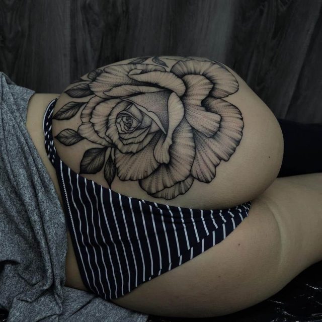 Tattoo tagged with line blackw dots mandala ass knee thigh   inkedappcom