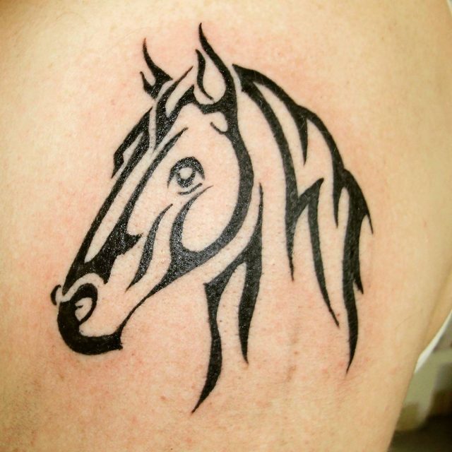 Horse Tattoo Design Ideas Images | Horse tattoo design, Horse tattoo, Small horse  tattoo