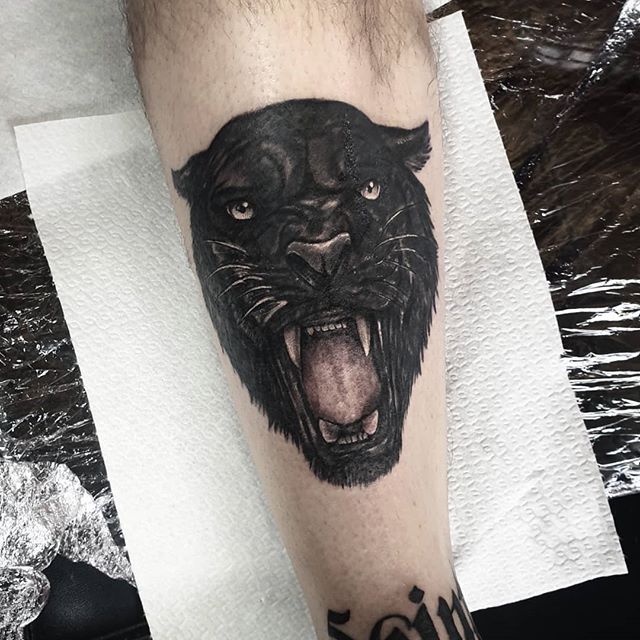 Pin by Edilson Schott on cobertura tatoo | Big cat tattoo, Panther tattoo,  Black panther tattoo